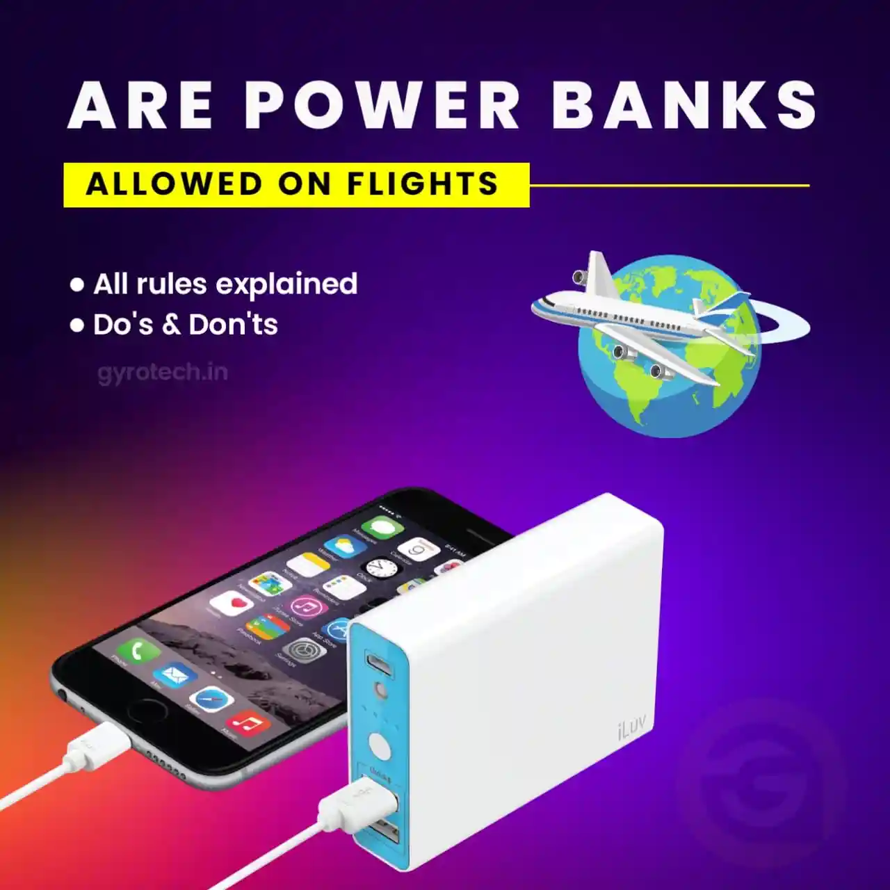 Rules for Power Banks On Flights