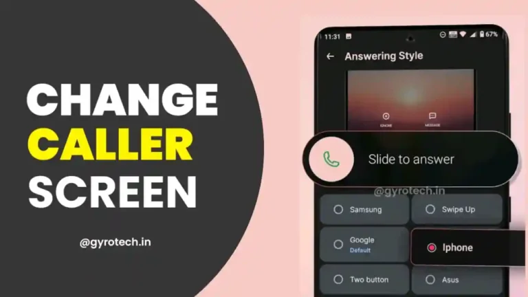 How to change the caller screen on Android