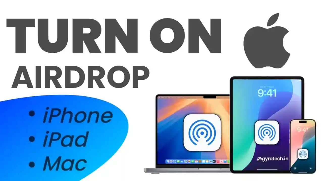 How to Turn On Airdrop on iPhone iPad and Mac